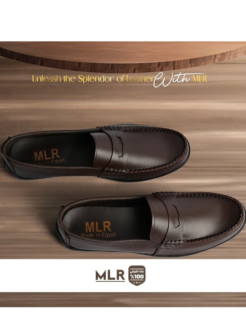 MLR  shoes genuine leather Dark Brown color - Image 2