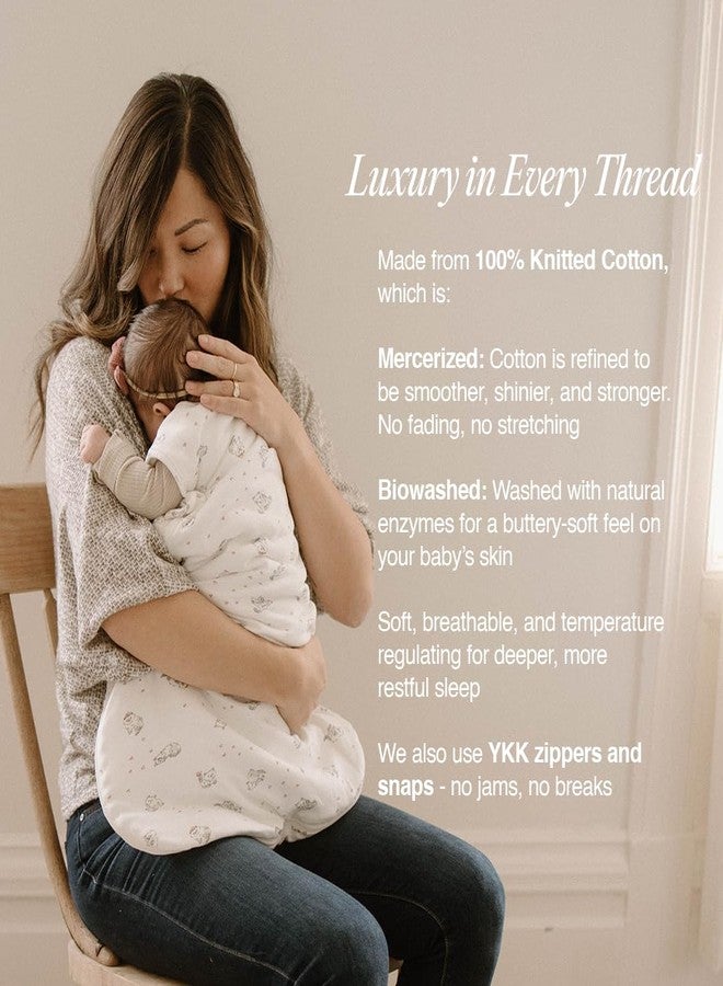 Ouch Baby Sleep Sack for Newborn (0.5 TOG, 0-6 Months) | 100% Knitted Cotton Wearable Blanket (Baby Sleeping Bag) | Prevents Overheating, No Sliding, Easy Diaper Changes, Better Sleep (Cute Cat) - Image 3