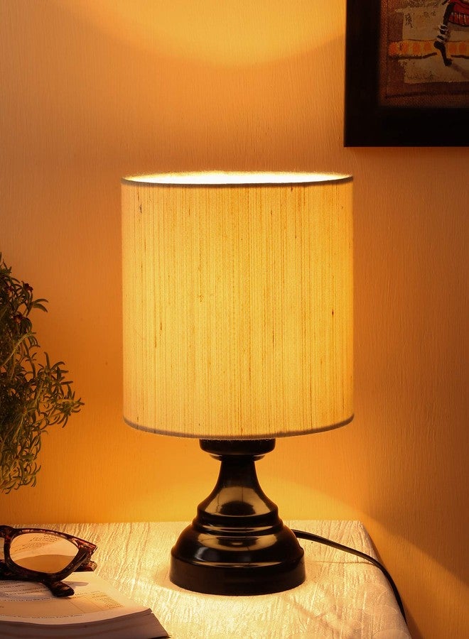 Devansh Off-White Cotton Table lamp - Image 1