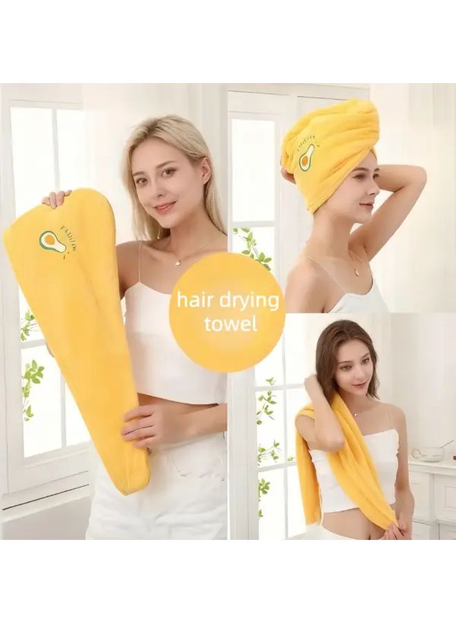 4 Pc Random Color Super Absorbent Quick Dry Hair Towel Cap For Bathing Swimming Gym - Image 5