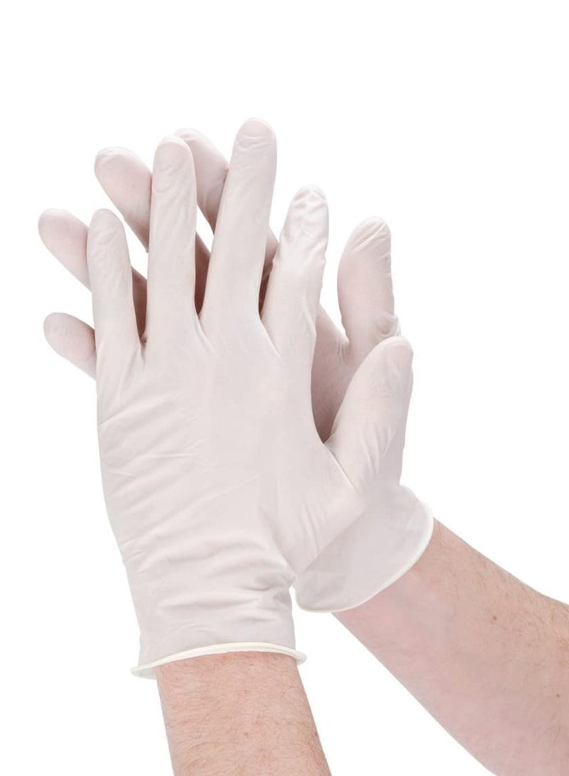 Powder Free Latex Disposable Gloves 100 Pcs - Image 2