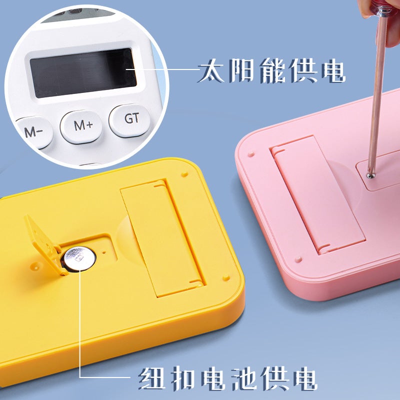 Candy Color Calculator Student Special High Color Value Solar Computer Dual Power Large Display Counting Office Use - Image 5