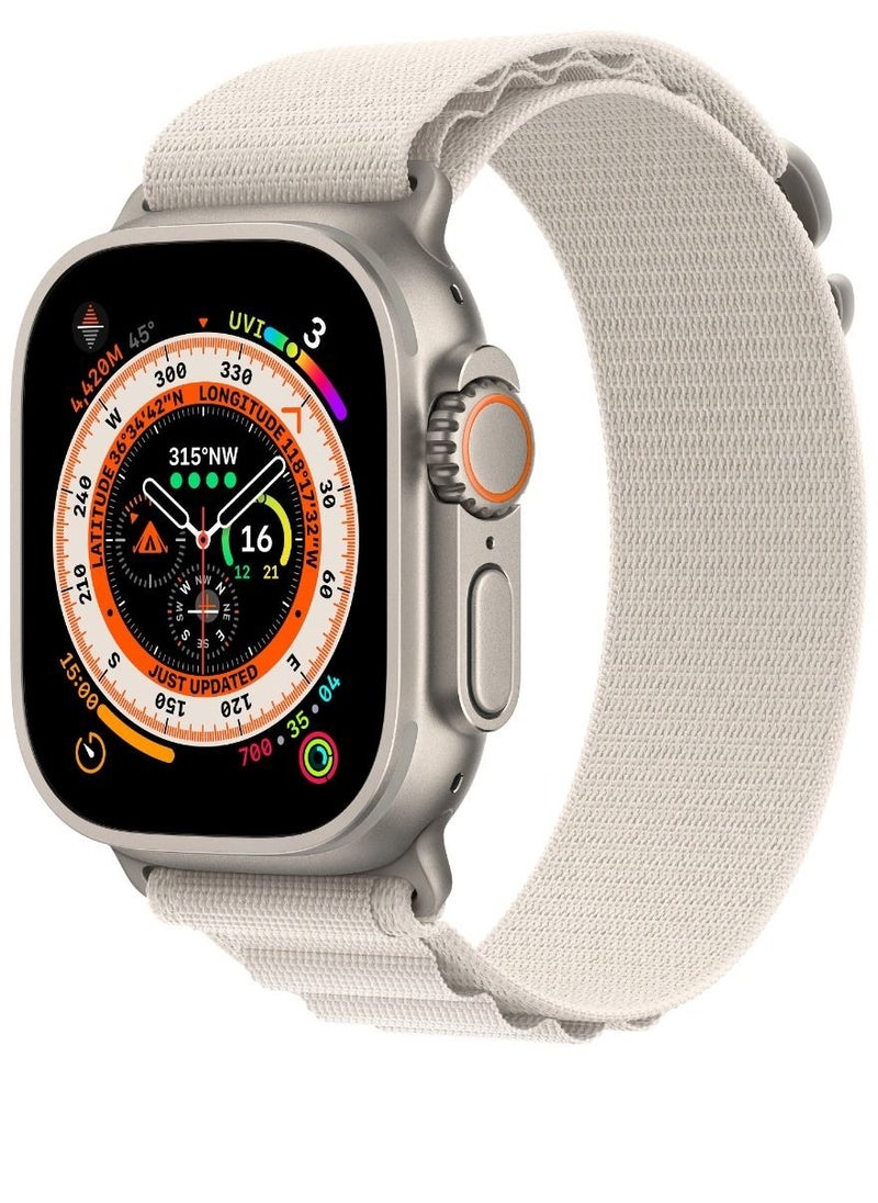 Generic - Generic Alpine Loop Sport Nylon Watch Band Strap for Apple Watch Ultra 2/ Ultra/49mm/45mm/44mm/42mm Alpine Loop Indigo - Image 1