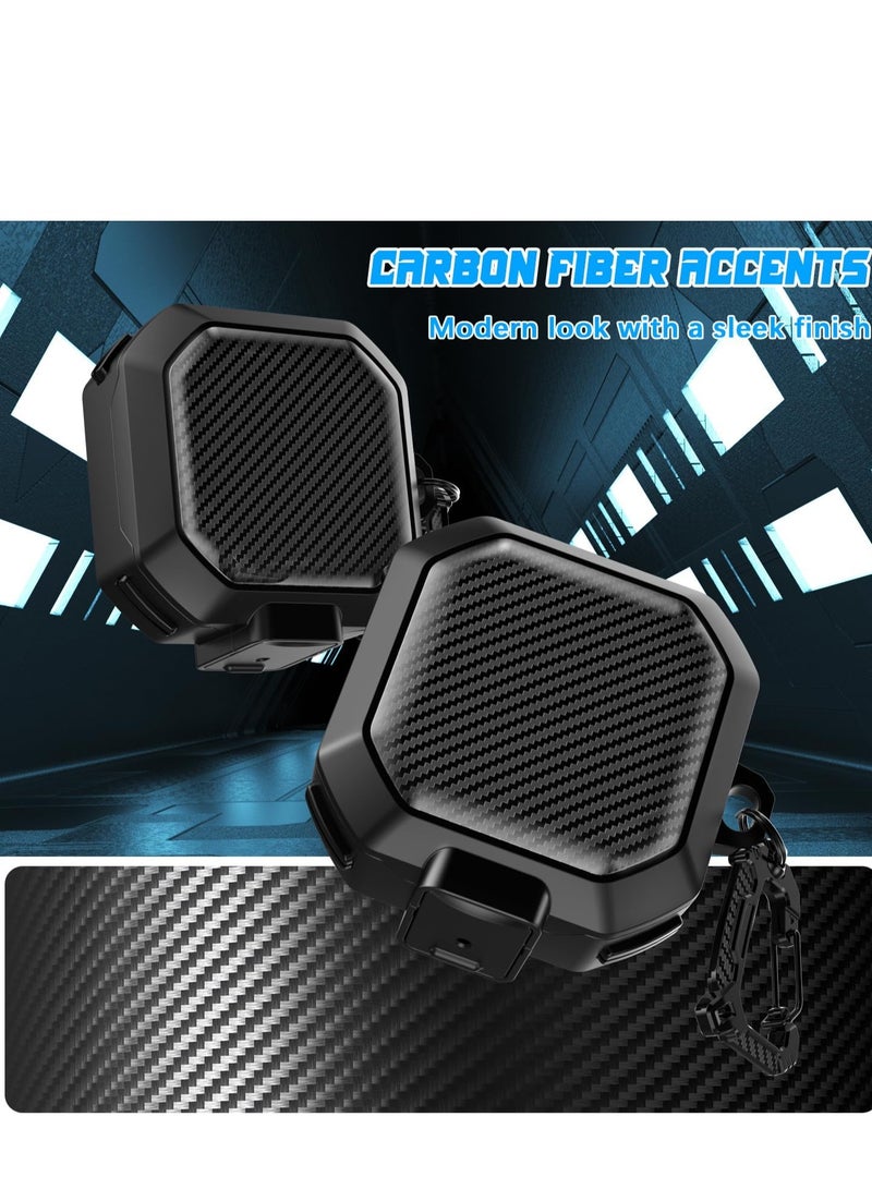 General Samsung Galaxy Buds 2 Pro Carbon Fiber case,Black  - Image 5