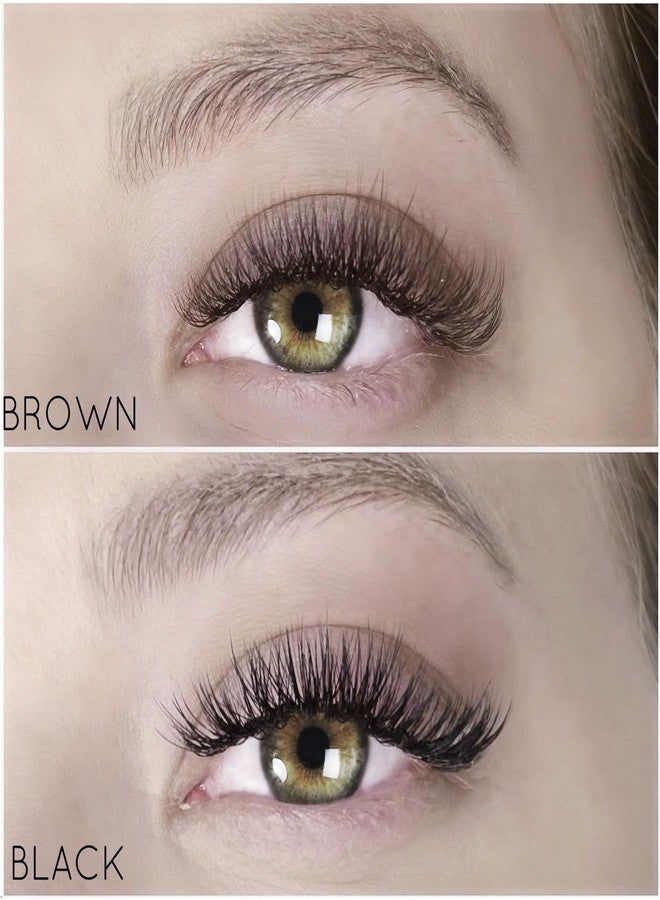 DAODER Brown Lash Clusters Natural Individual Lashes Short Cluster Eyelash Extension C Curl 10-12mm 20D Wispy Brown Cluster Lash Extensions 160pcs (20D-Caramel-D-10-12mm) - Image 3