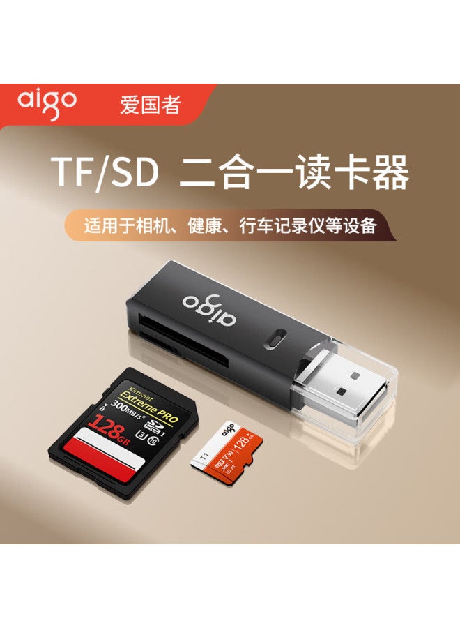 aigo Dual Interface Card Reader Usb/type-c High-speed Sd/tf Card - Image 2