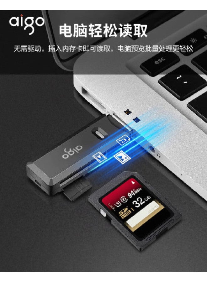 aigo Dual Interface Card Reader Usb/type-c High-speed Sd/tf Card - Image 1