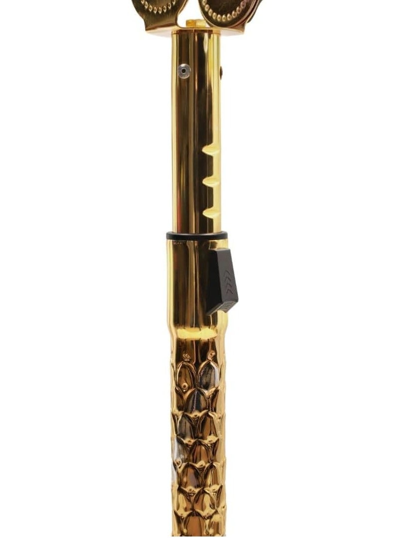 ريبنيو حامل مصحف معدني من الأكريليك برأس شفاف باللون الذهبي - Image 3