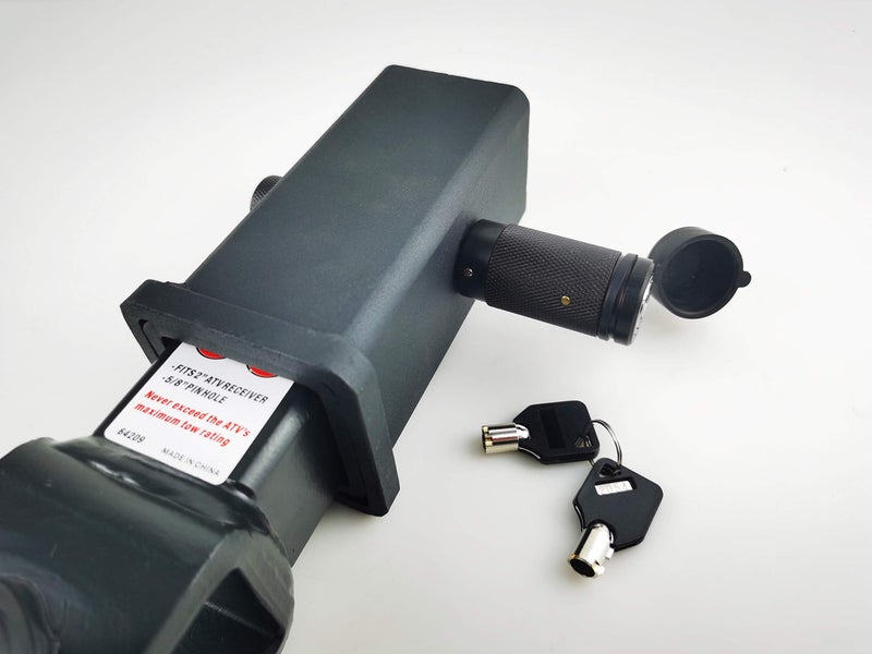TOPTOW Trailer Hitch Receiver Lock, 1/2-in Pin Diameter with 5/8-in Sleeve Diameter, 2.75-in Usable Length, Black Nickel Locking Pin - Image 3
