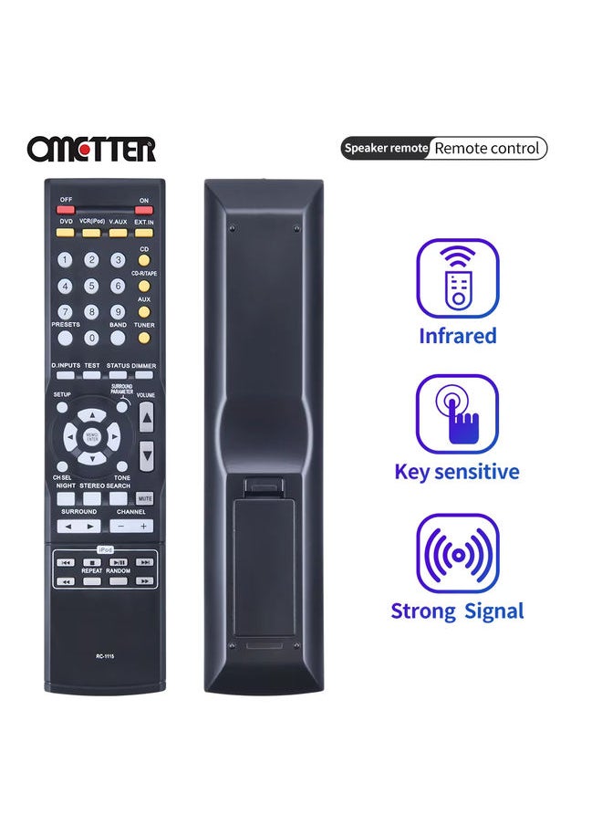 OMETTER - Suitable for Denon Remote Control Function AV Playback RC-1115 AVR930 AVR-390/1312 AVR-1311 AVR-391 DT-390XP AVR-2801 380 4806 - Image 1