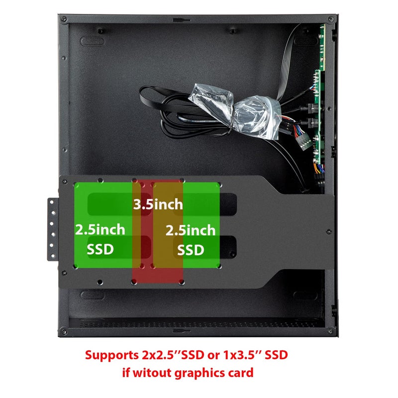 JOYJOM Micro ATX Case PC Case: MATX Case DTX Mini PC ITX Desktop Computer Case Support Micro ATX MATX DTX ITX Mini PC - Image 2