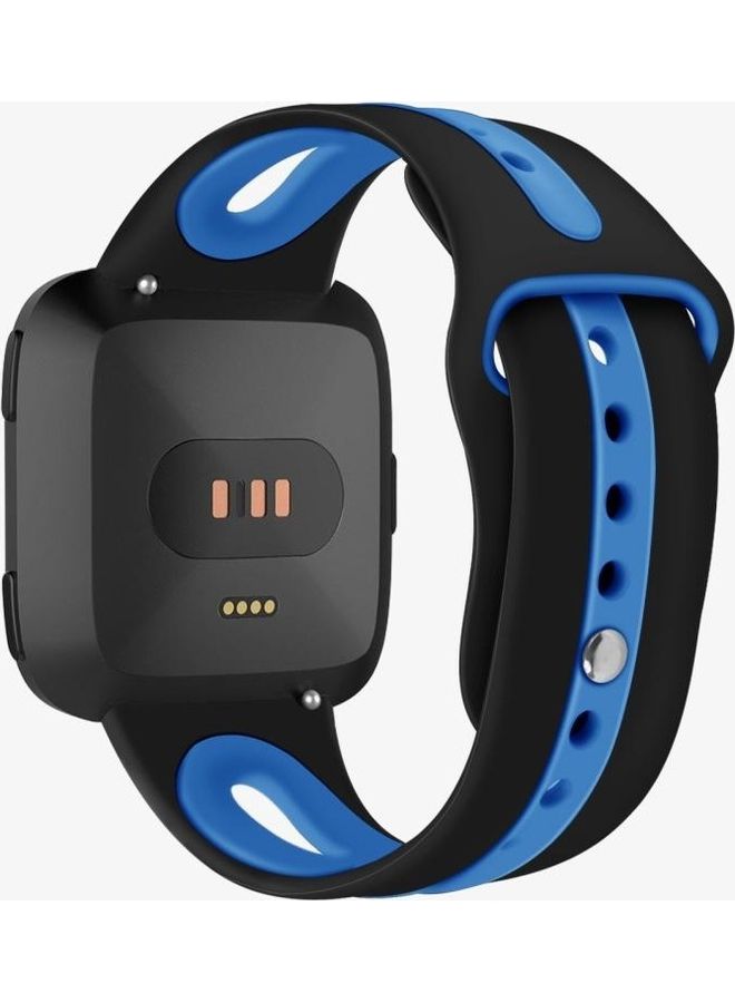 BGM Lite Silicone Replacement Strap Watchband For Fitbit Versa 2 / Fitbit Versa / Fitbit Versa Black - Image 2