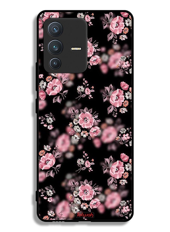 Tolwak Vivo S12 5G Protective Case Cover Portrait Flowers Pattern - Image 1