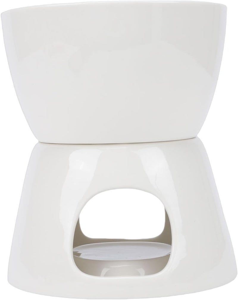 Trendy budget practical design ZJchao Ceramic Cheese Fondue Pot Set Elegant Chocolate Melting Pot with Fork Stand for Romantic Dinners Family Gatherings Sturdy Dishwasher Safe Microwave Safe 18.41oz (Pure White) Light precision processed material Gulf climate fit Full village delivery cover Elegant practical design Simple multifunctional build All climate suitability Personal & public compatible Local market compliant trusted quality Economical varied design options Flexible usage build Season change compatible build Working day delivery service Hanging space save Custom sizing alternatives Tight fitted parts Trendy natural tone options Wide daily application Storage & transit friendly All-round well-engineered practical build Batch consistent craftsmanship All-scene compatible build Longevity optimized build Worldwide popular practical build All condition resistant crafted quality - Image 5