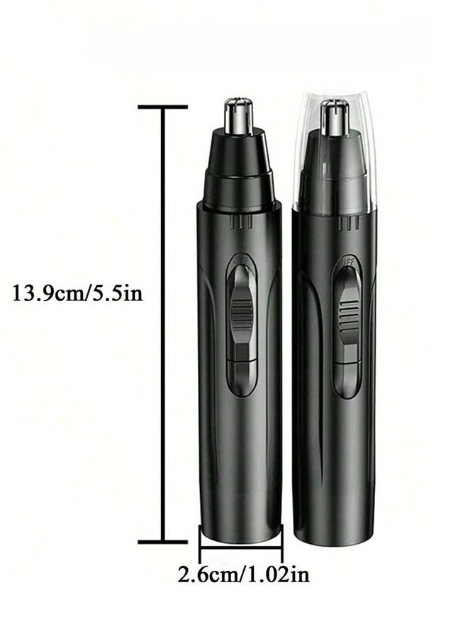 واي دي ماكينة حلاقة شعر الأذن والأنف للرجال والنساء، ماكينة حلاقة احترافية قابلة لإعادة الشحن عبر USB، مزيل شعر الوجه بدون ألم، ماكينة حلاقة شعر الوجه قابلة للغسل (أسود) - Image 2