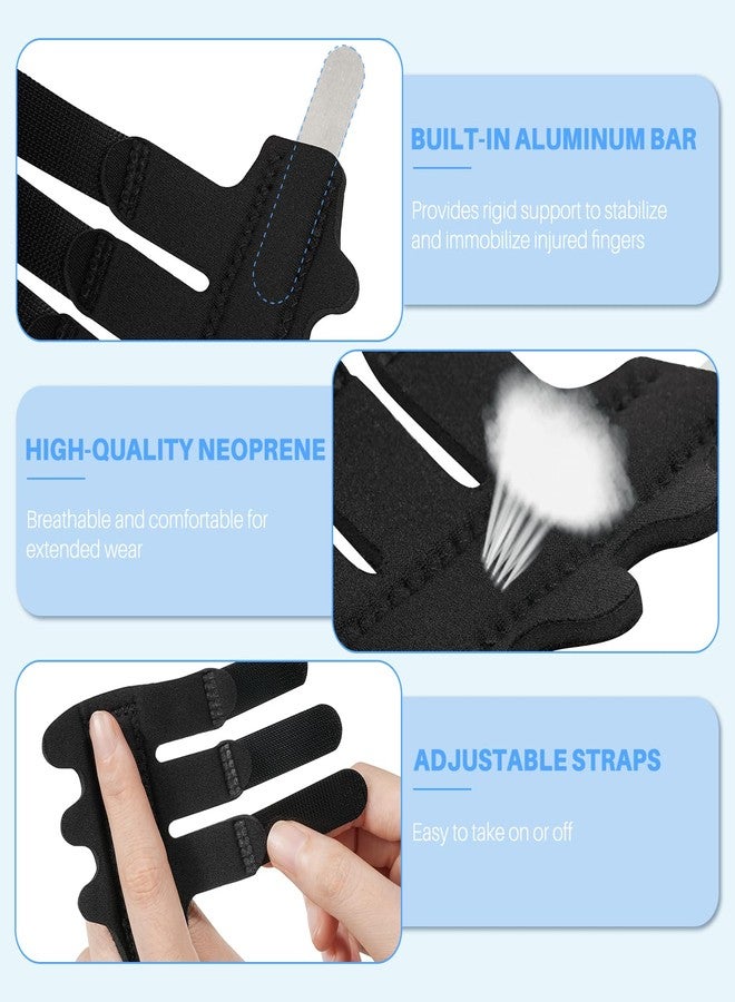 Sopito Finger Splint, 2pcs Finger Brace for Index, Middle, Ring Fingers Straightening Arthritis Knuckle Immobilization - Image 5