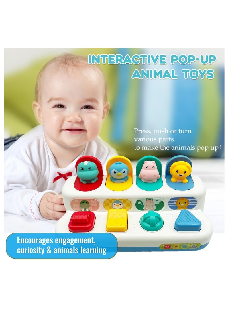 KIIUMI Interactive Pop up Toy for Babies and Toddlers, Early Learning and Brain Development Educational Plaything, Ages 18 Months+ (Animal)  - Image 3