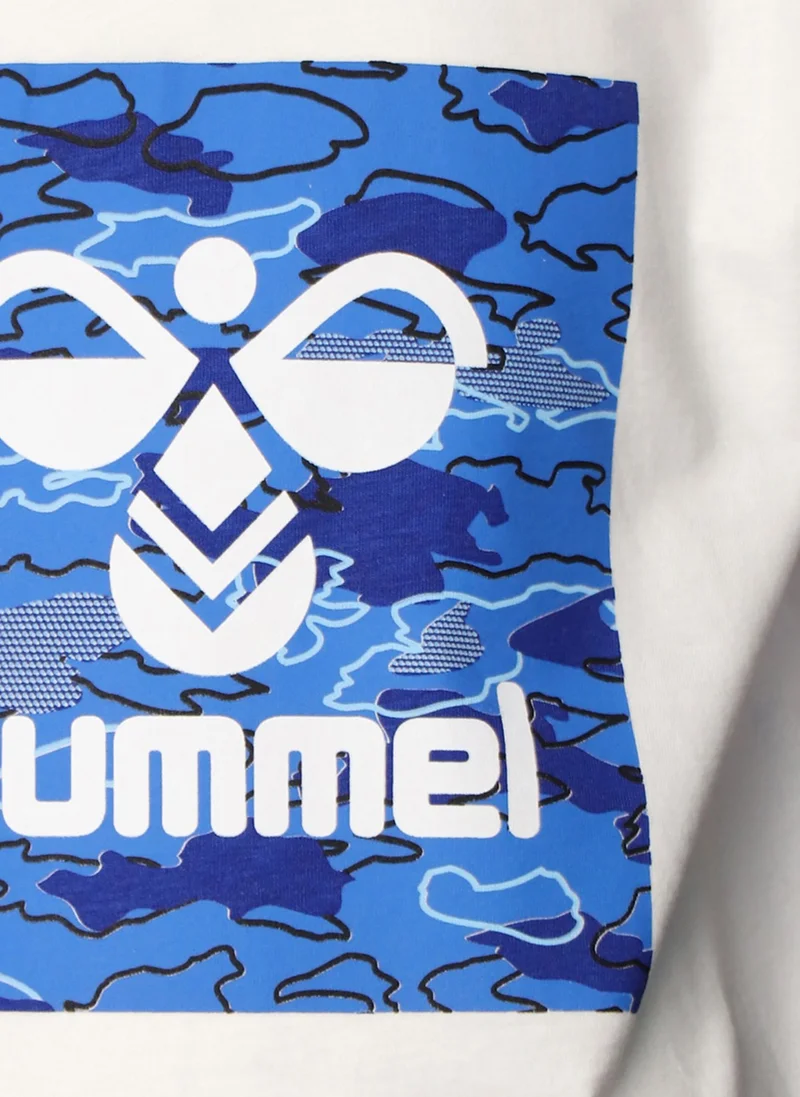 Hummel Printed Off-White Boy's T-Shirt 911646-9003 Hmladams T-Shirt S/s