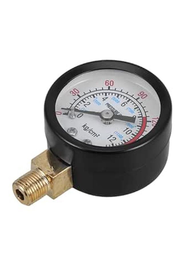 Industrial Air Compressor Pressure Gauge 0 12kg Waterproof High Accuracy with Back Mount for Pneumatic Tools Workshop - Image 1