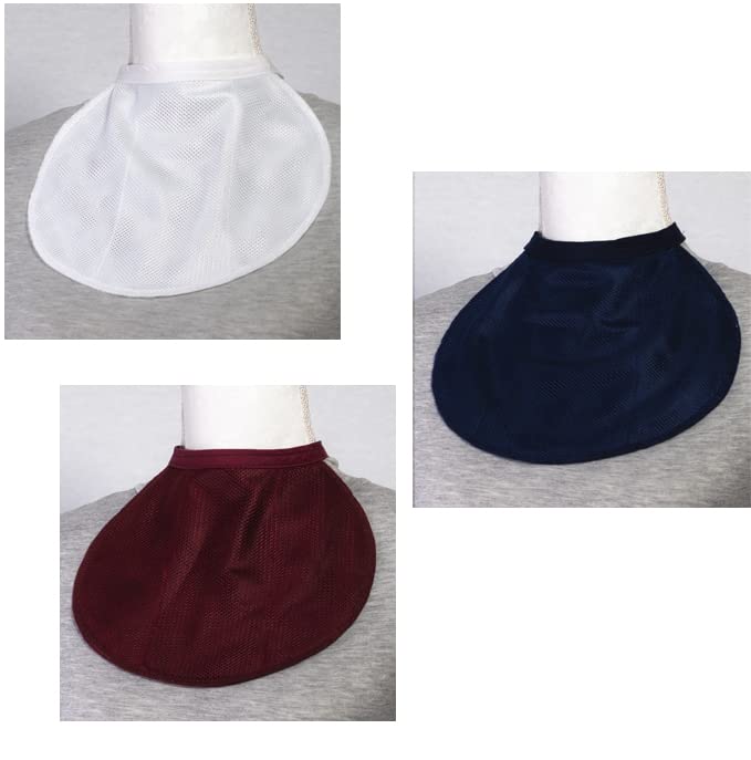 ROMET Breathable Laryngectomy & Tracheostomy Neck Stoma Guard Cover Color Variety Pack (3 PCS) (Navy, Burgundy, White) - Image 3