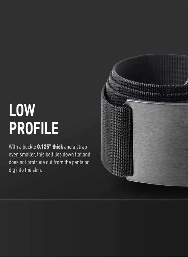 GRIP6 Gunmetal Nylon Belt – Heavy-Duty Tactical Belt for Men & Women – Adjustable Design with Aluminum Buckle – Men's Accessories for Golf, EDC, and Casual Wear – Made in the USA – Large (36-38), Jet - Image 5