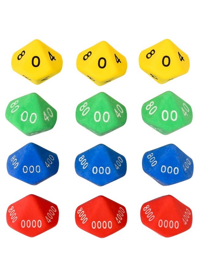 Learning Advantage LEARNING ADVANTAGE Place Value Dice | 10 Sided | Pack of 12 | Place Value Toys for Kids | Early Math Manipulative  - Image 1