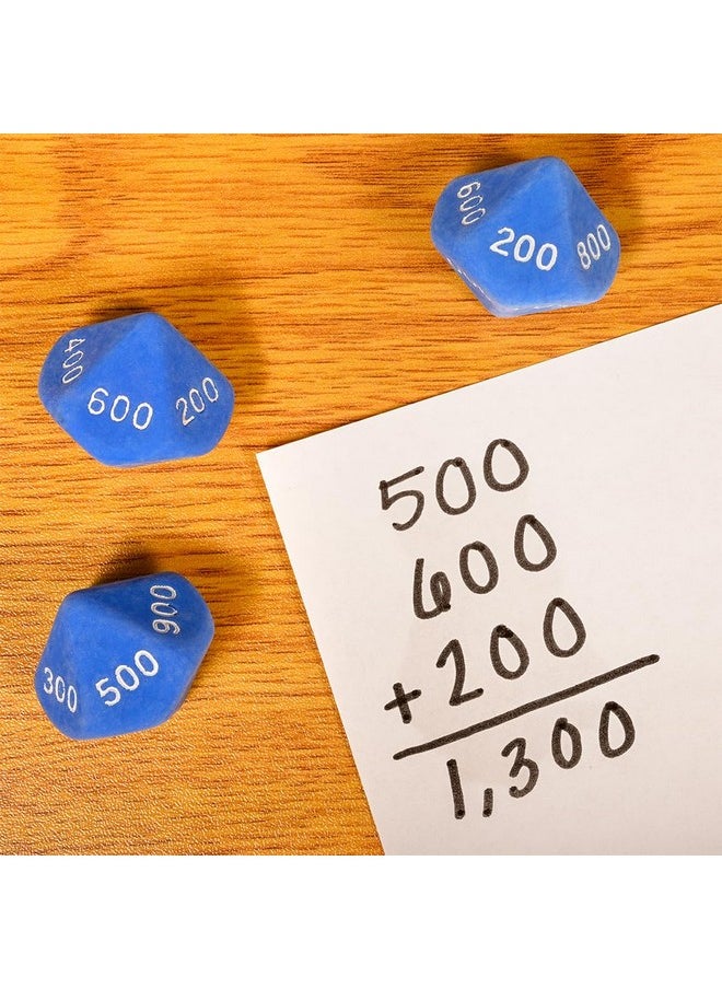 Learning Advantage LEARNING ADVANTAGE Place Value Dice | 10 Sided | Pack of 12 | Place Value Toys for Kids | Early Math Manipulative  - Image 4