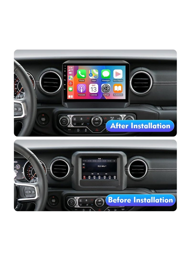 شيزا ستار ستيريو سيارة أندرويد لجيب رانجلر JL Gladiator JT 2018 2019 2020 2021 1 جيجابايت رام 32 جيجابايت روم 9 بوصة ميرورلينك واي فاي BT، شاشة تعمل باللمس IPS مع كاميرا AHD متضمنة - Image 2