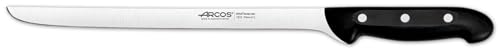 ARCOS Slicing Set 2 pieces 11 Inch Nitrum Stainless Steel. Ergonomic Polyoxymethylene POM Handle. 275 mm Blade. Strength with high-performance ergonomics. Series Maitre. Color Black. - Image 2