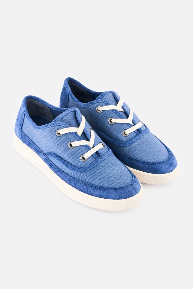 Zodiac Women Medium Lace Up Casual Shoes, Dark Blue - Image 3
