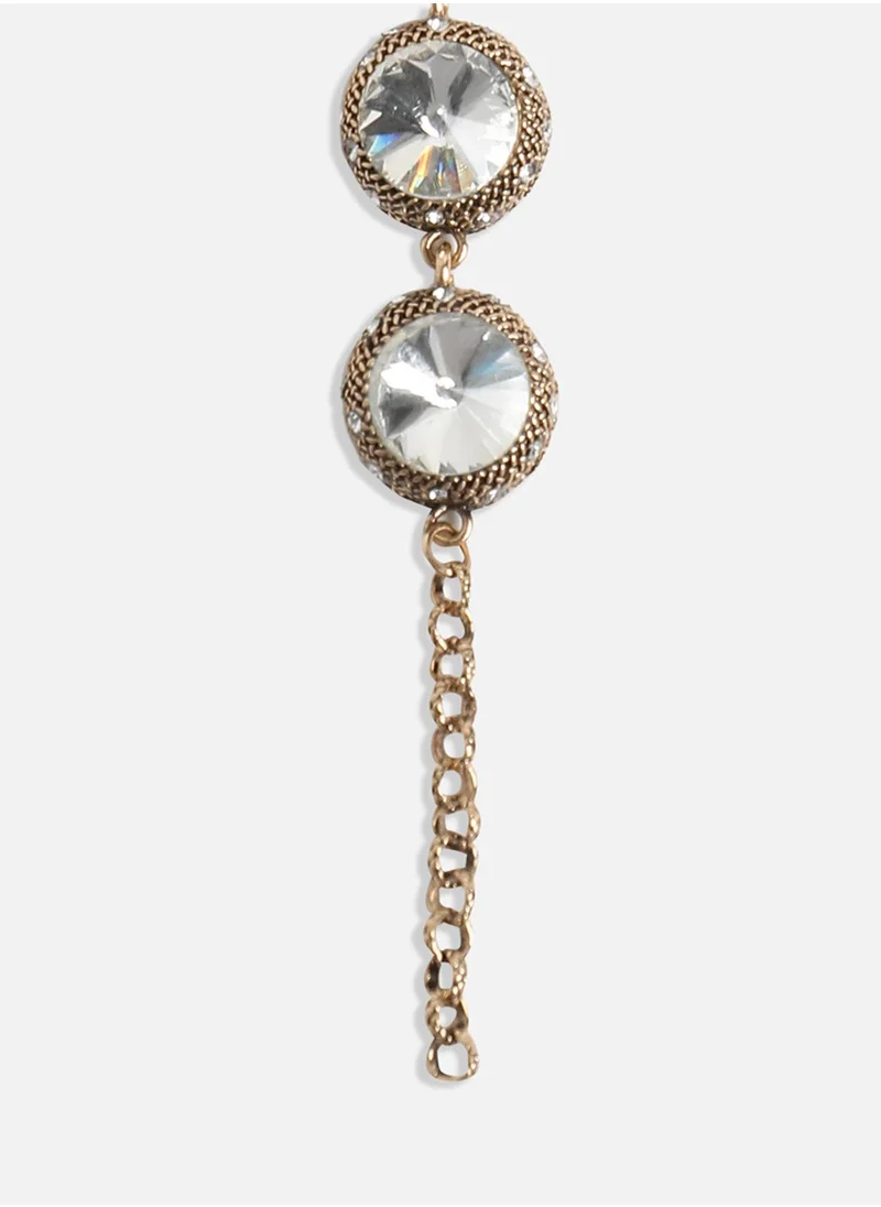 SOHI Textured Crystal Bracelet