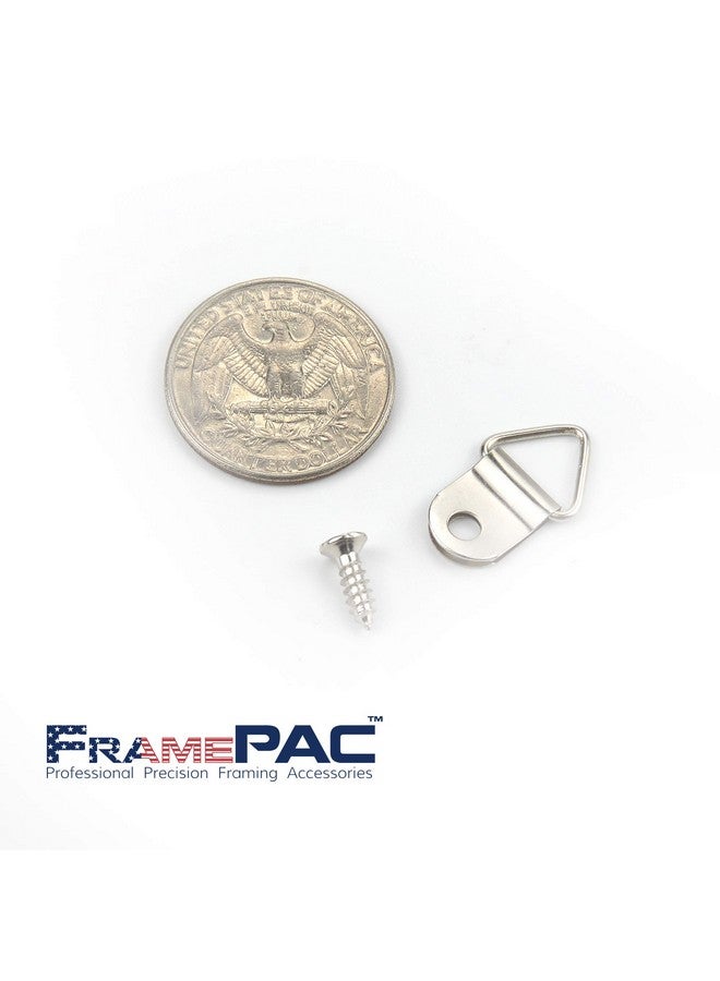 FramePac Small Triangle Picture Hangers With Screws [100 Pcs] (Aka Picture Hanging Hardware Picture Frame Hanger Picture Hanger Hooks Picture Hooks For Hanging) - Image 4