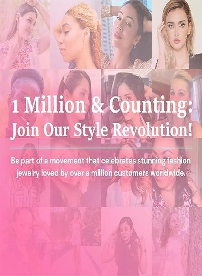 Cate & Chloe Tansy 18k White Gold Pendant Necklace with Simulated Diamond Crystals, Elegant Jewelry for Women, Gift for Her - Image 5