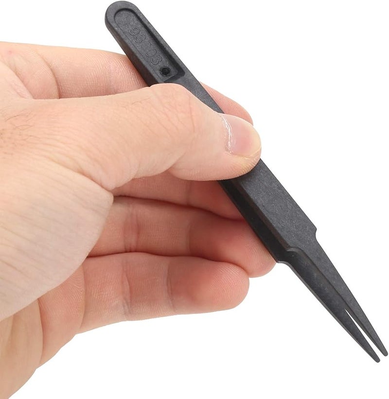Carbon Fiber Anti Static Tweezers 20Pcs High Precision Industrial Repair Tools for Electronics - Image 3