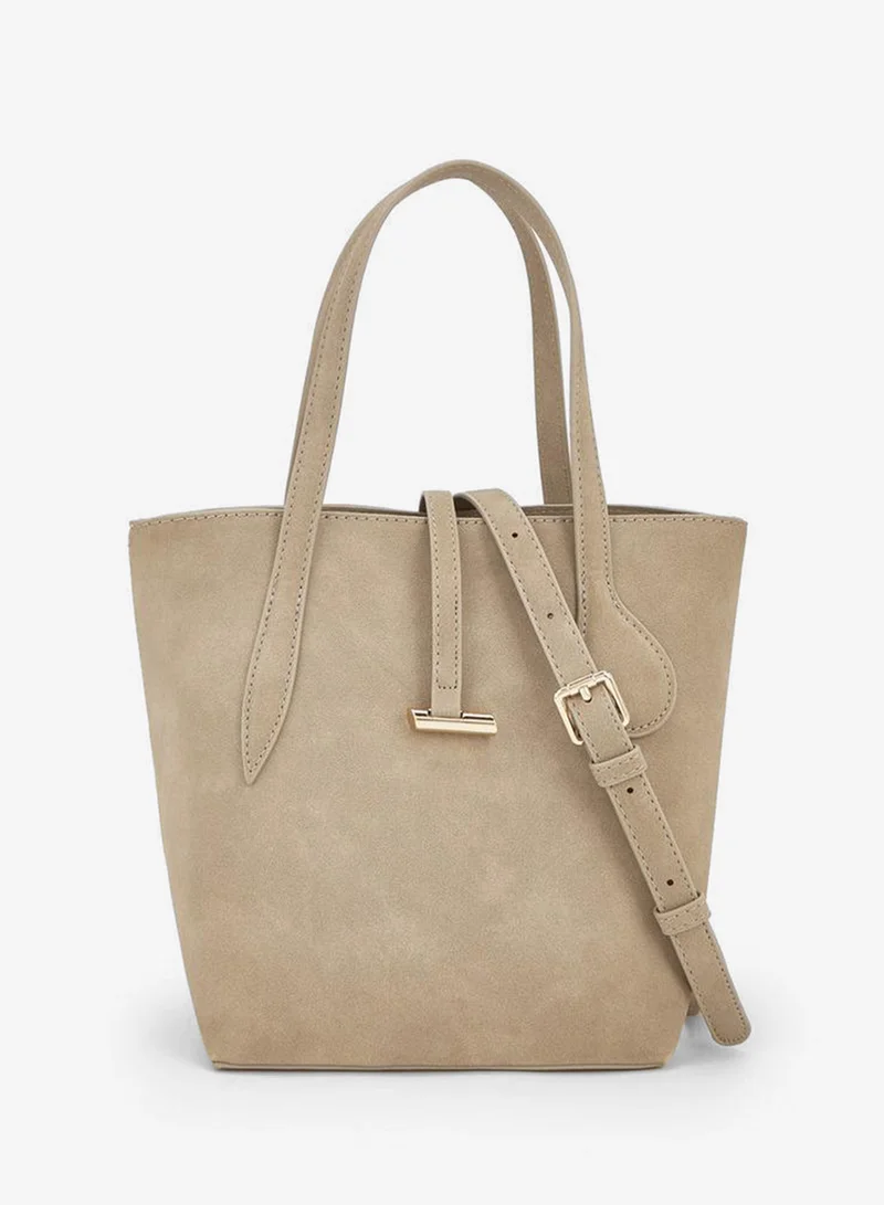 Celeste Textured Tote Bag With Double Handle