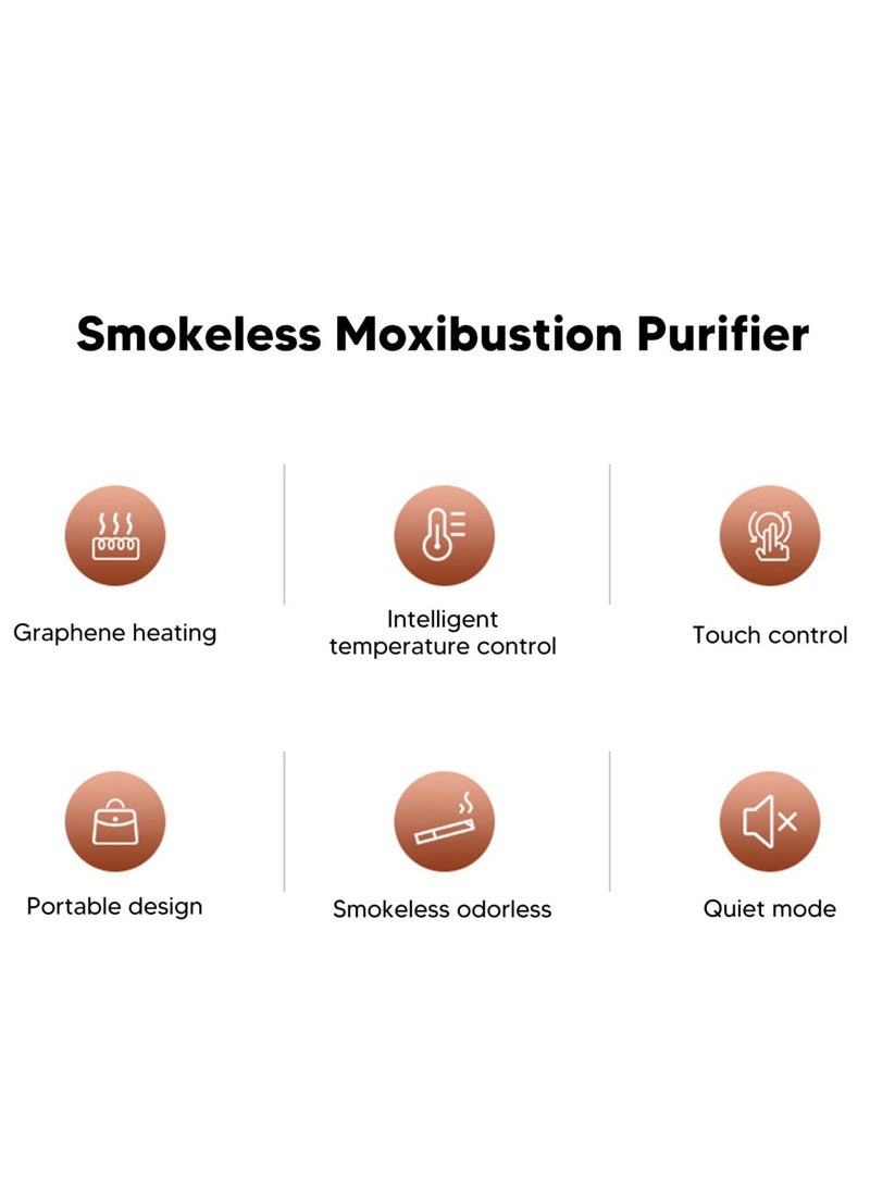 SYOSI - 20Pcs Heating Moxa Stickers, Moxibution Patches for Neck, Shoulder, Back, Waist, Hand, Feet, Joint Pain Reduce, Enhance Circulation, Used with Moxibustion Device - Image 1