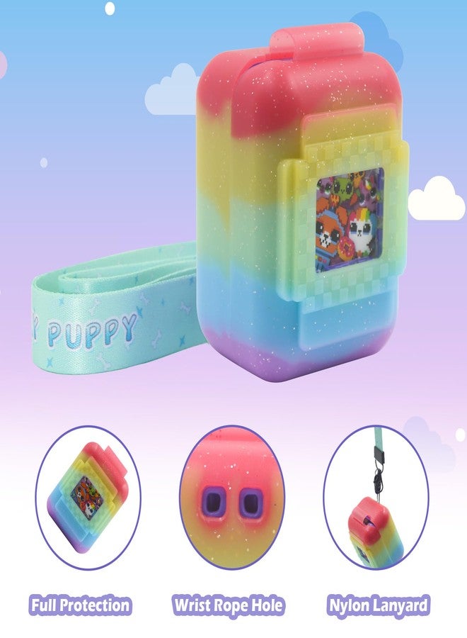 Taladad Silicone Cover Case for Bitzee Interactive Toy Digital Pet with Lanyard, Protective Case Holder Skin for Bitzee Virtual Electronic Pets for Girls & Boys (Colorful) - Image 4