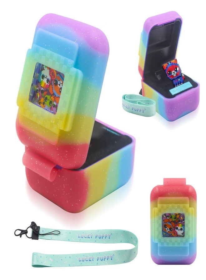 Taladad Silicone Cover Case for Bitzee Interactive Toy Digital Pet with Lanyard, Protective Case Holder Skin for Bitzee Virtual Electronic Pets for Girls & Boys (Colorful) - Image 1
