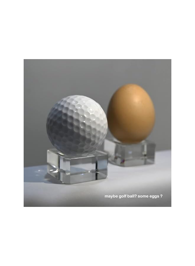 The Bros 2 Pack Square Clear Crystal Sphere Holder Ball Stand for Display 40 mm to 90 mm Crystal Balls Golf Ball Marbles - Image 4