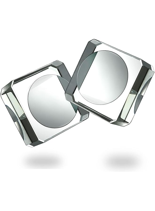 The Bros 2 Pack Square Clear Crystal Sphere Holder Ball Stand for Display 40 mm to 90 mm Crystal Balls Golf Ball Marbles - Image 1