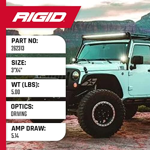 Rigid Industries - D-SS Pro Driving Surface Mount Pair Compact Lighting Solution, Driving Lights, LED Lights, Off Roading Driving Lights, Fits Trucks, UTV, ATV, Pickup Truck & SUV (2 Lights) - Image 5