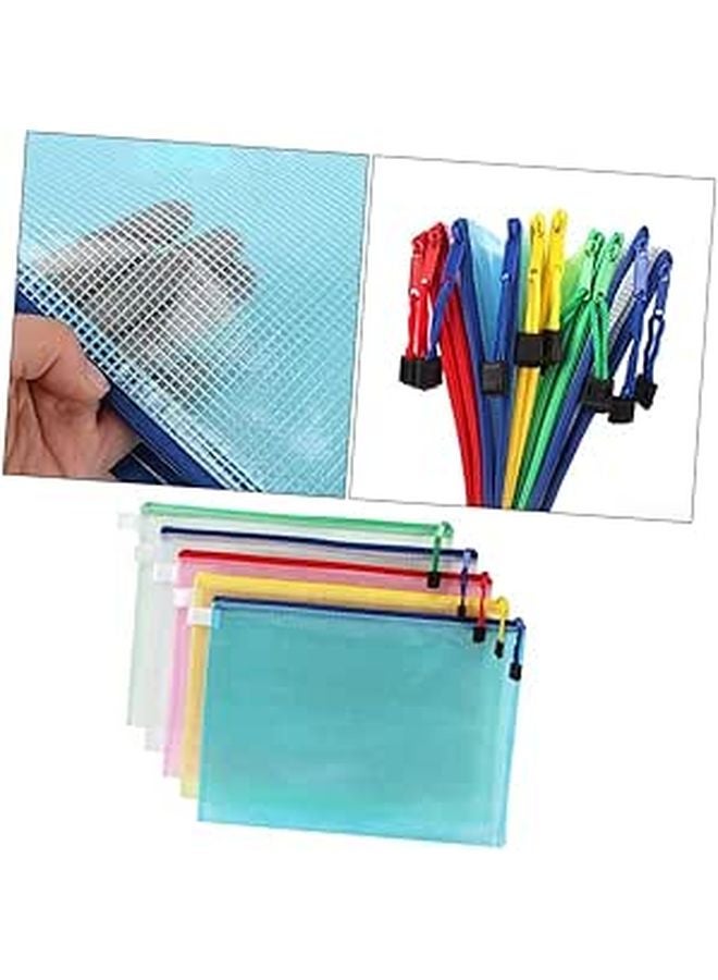 Simple File Bag Generic 5pcs PVC Zipper File Bags Document Organizer Pouch A4 Size for ...