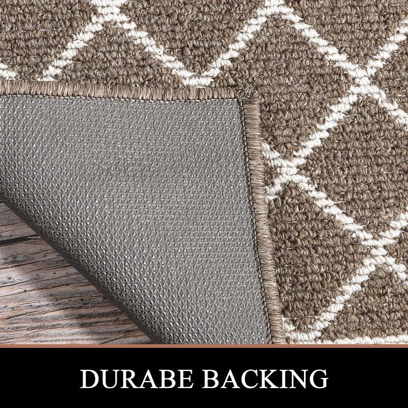 HEBE Indoor Door Mat 32"x48" Non Slip Front Door Welcome Mats Washable Shoe Mats Dirt Trapper for Entryway Low Profile Kitchen Carpet for Entrance Hallways Entrance Mat for Dogs - Image 4