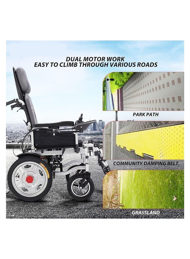 Cool Baby Electric Power Wheelchair Elderly Disabled Intelligent Adjustment Automatic Full lying Electric Wheelchair - Image 5
