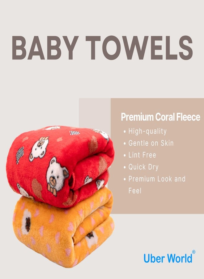 Uber World Baby Towels for Newborns | Wrapper for New Born | Towels for 0 to 2 Years | Wrapper for New Born | Bath Towels (2) - Image 3