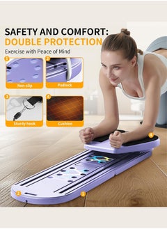 Jourvent Pilates Board 2025- Pilates Reformer Set, 8 in 1 Pilates Boards for Home Workout, Portable and Foldable Pilates Reformers Machine, Multifunctional Pilates Board  - Image 3