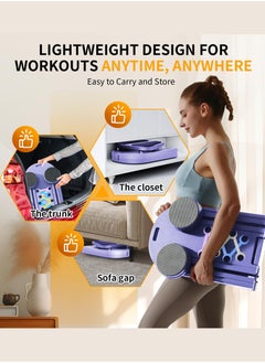 Jourvent Pilates Board 2025- Pilates Reformer Set, 8 in 1 Pilates Boards for Home Workout, Portable and Foldable Pilates Reformers Machine, Multifunctional Pilates Board  - Image 5