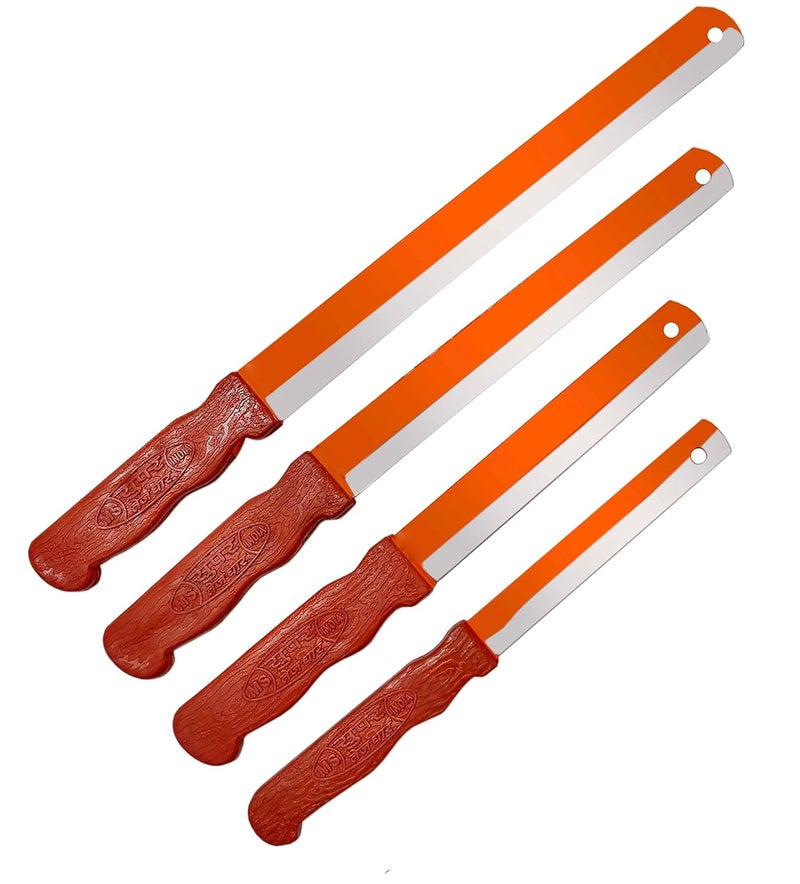 طقم سكاكين KIING من الفولاذ الكربوني مكون من 4 قطع للخضروات للمطبخ المنزلي 10876 بوصة بمقبض بلاستيكي