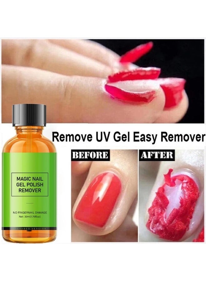 ZYXC Nail Gel Polish Remover, Quick & Easy Gel Polish Remover for Nails, Professional Magic Gel Remover, Removes Gel Polish in 3-5 Minutes (30ml) - Image 5