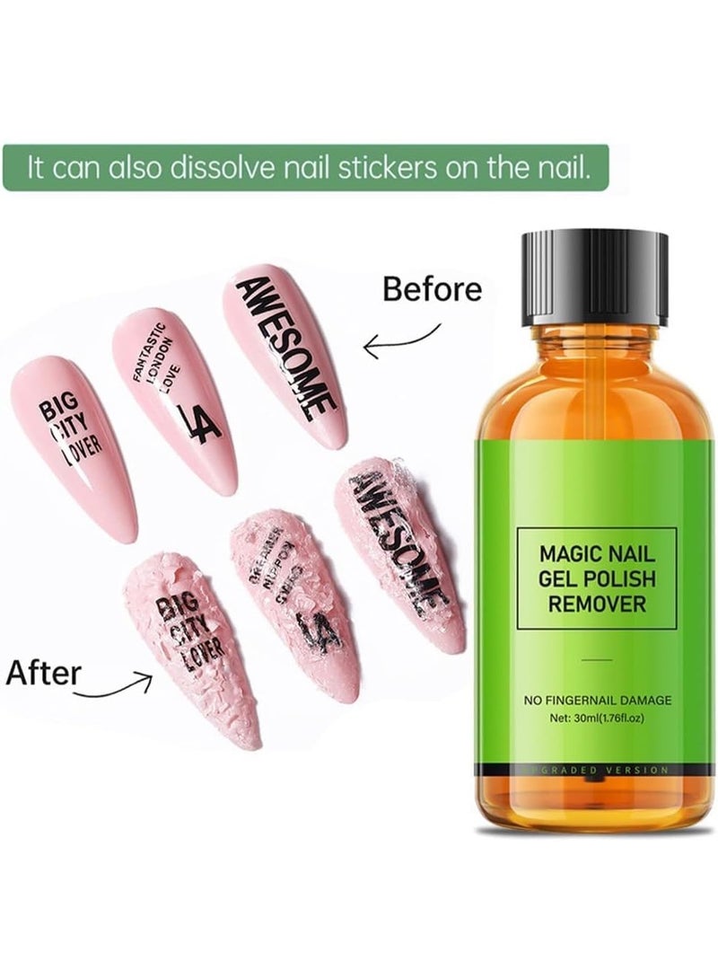 ZYXC Nail Gel Polish Remover, Quick & Easy Gel Polish Remover for Nails, Professional Magic Gel Remover, Removes Gel Polish in 3-5 Minutes (30ml) - Image 3
